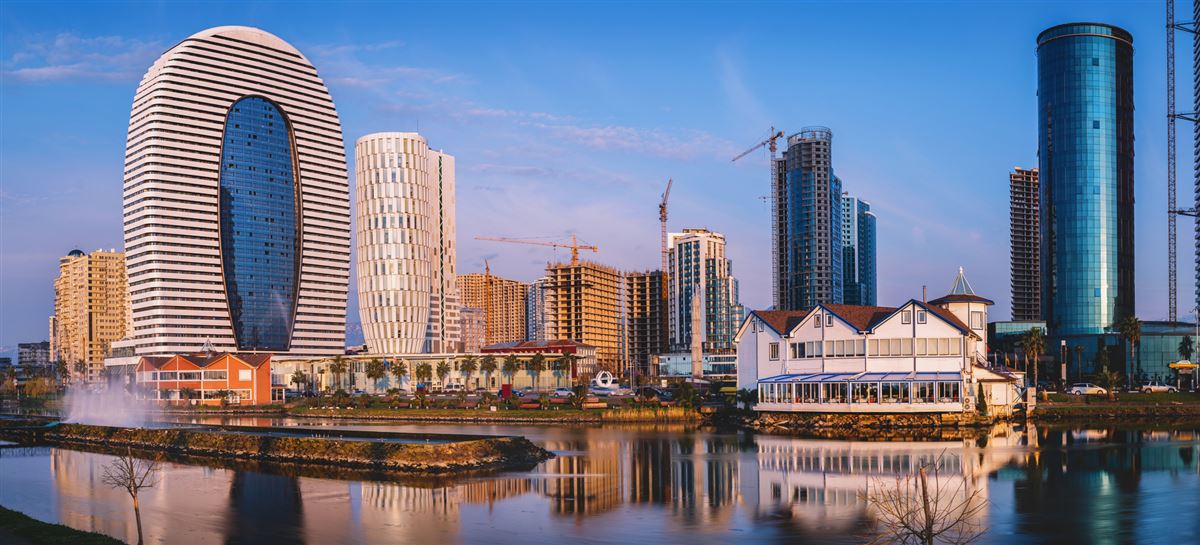 Die neue Skyline von Batumi am Schwarzen Meer