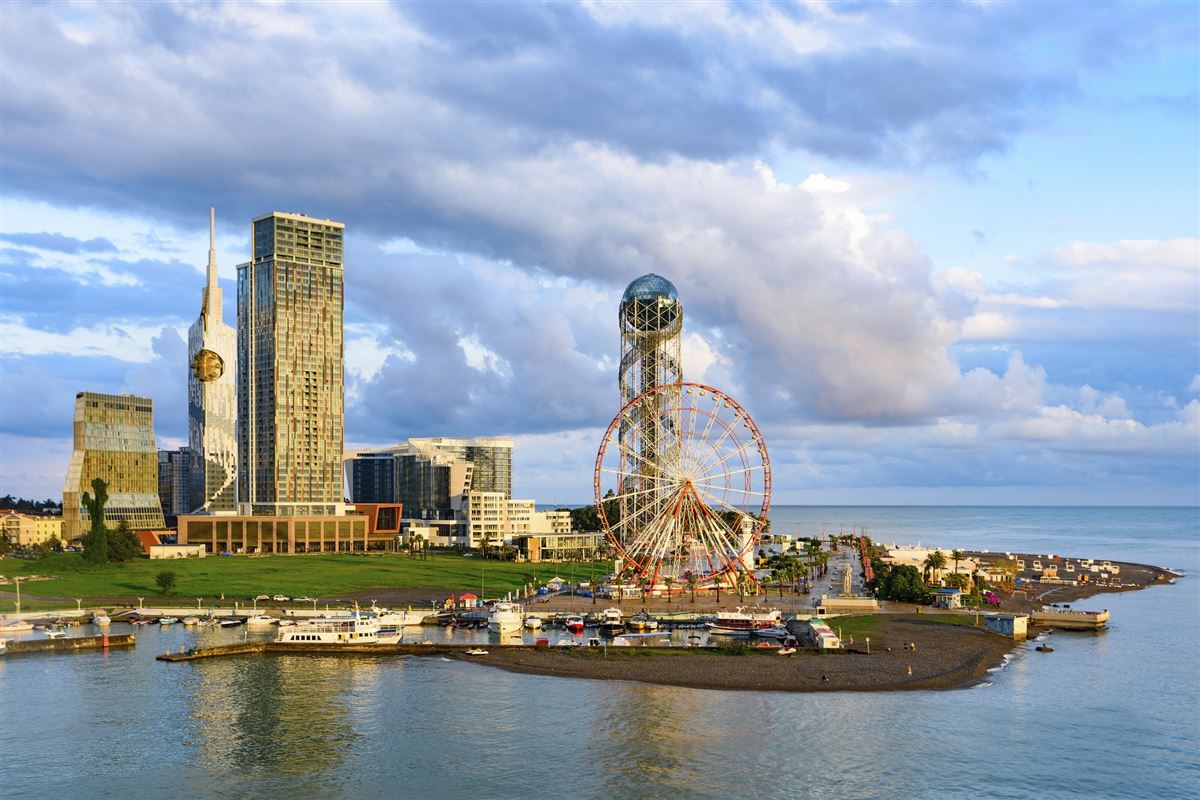 Blick auf Batumi am Schwarzen Meer