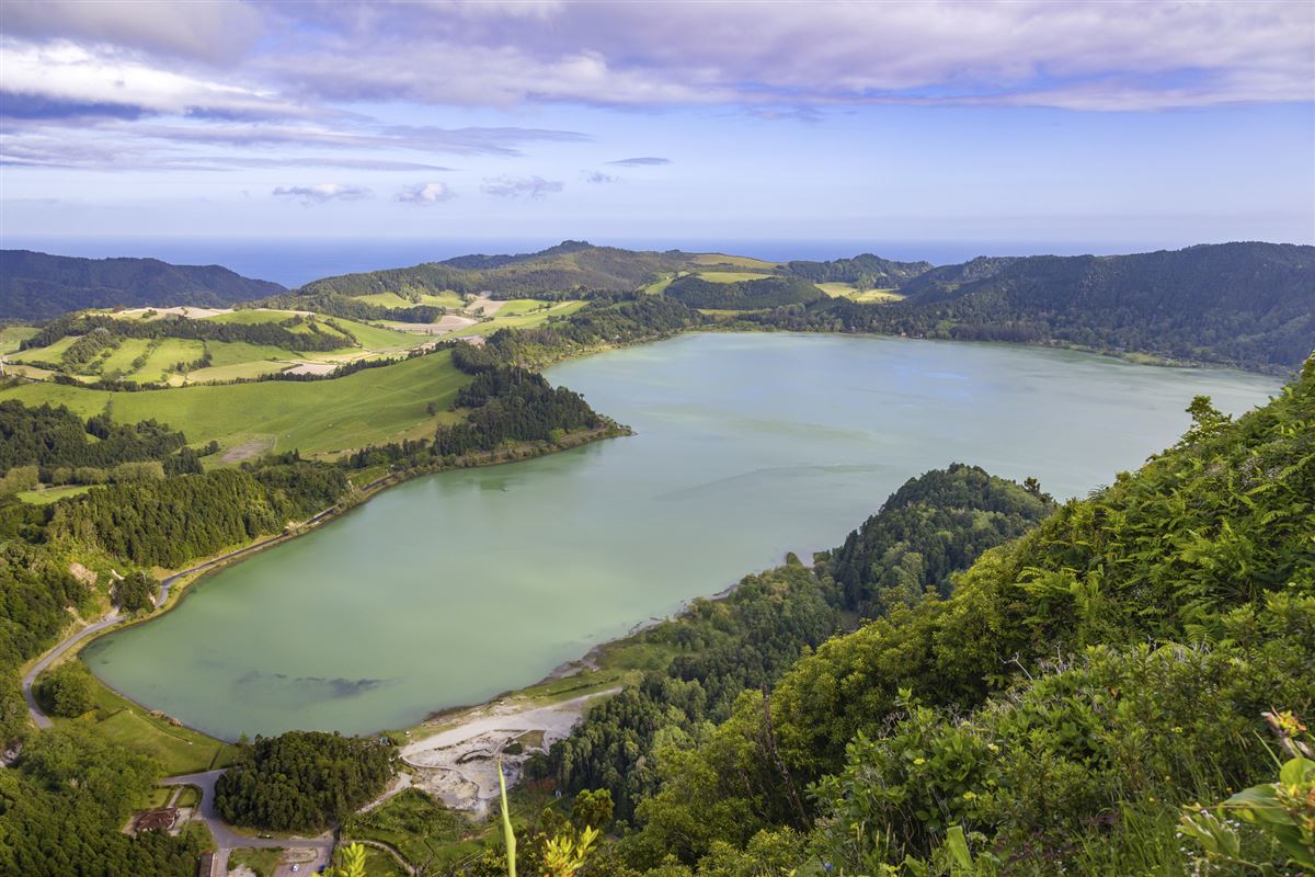 Furnas-See auf São Miguel, Azoren