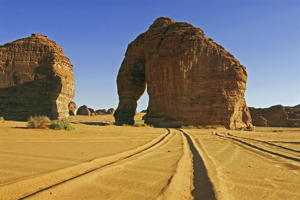 Der "Elephant Rock" bei Al Ula