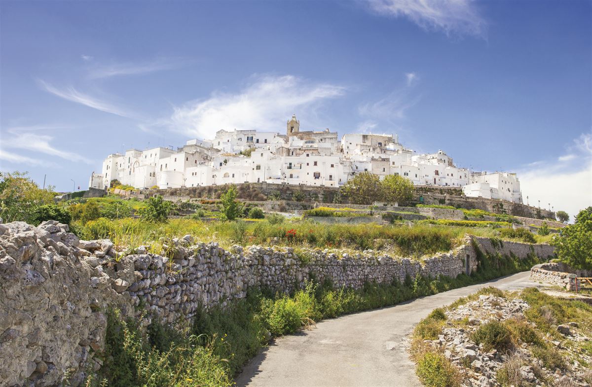 Blick auf die Stadt Ostuni