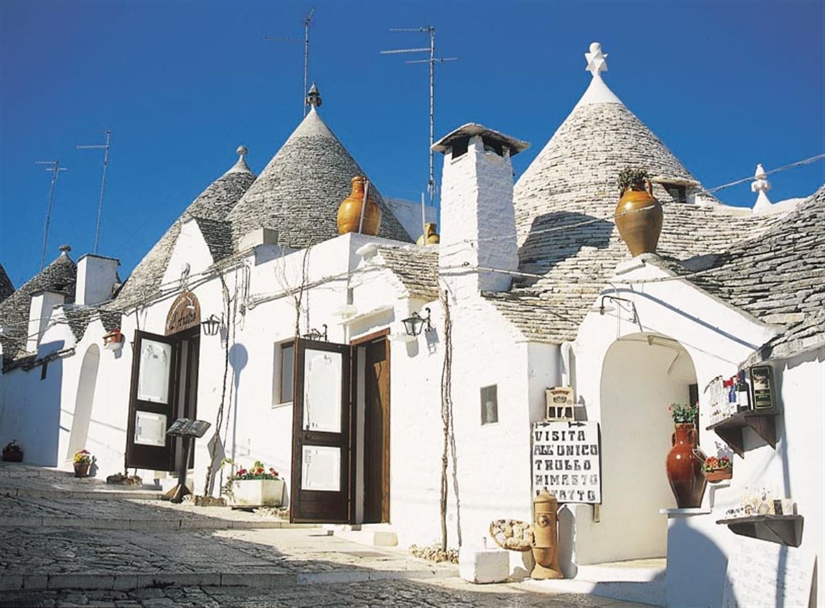 Trulli-Häuser in Alberobello, Apulien